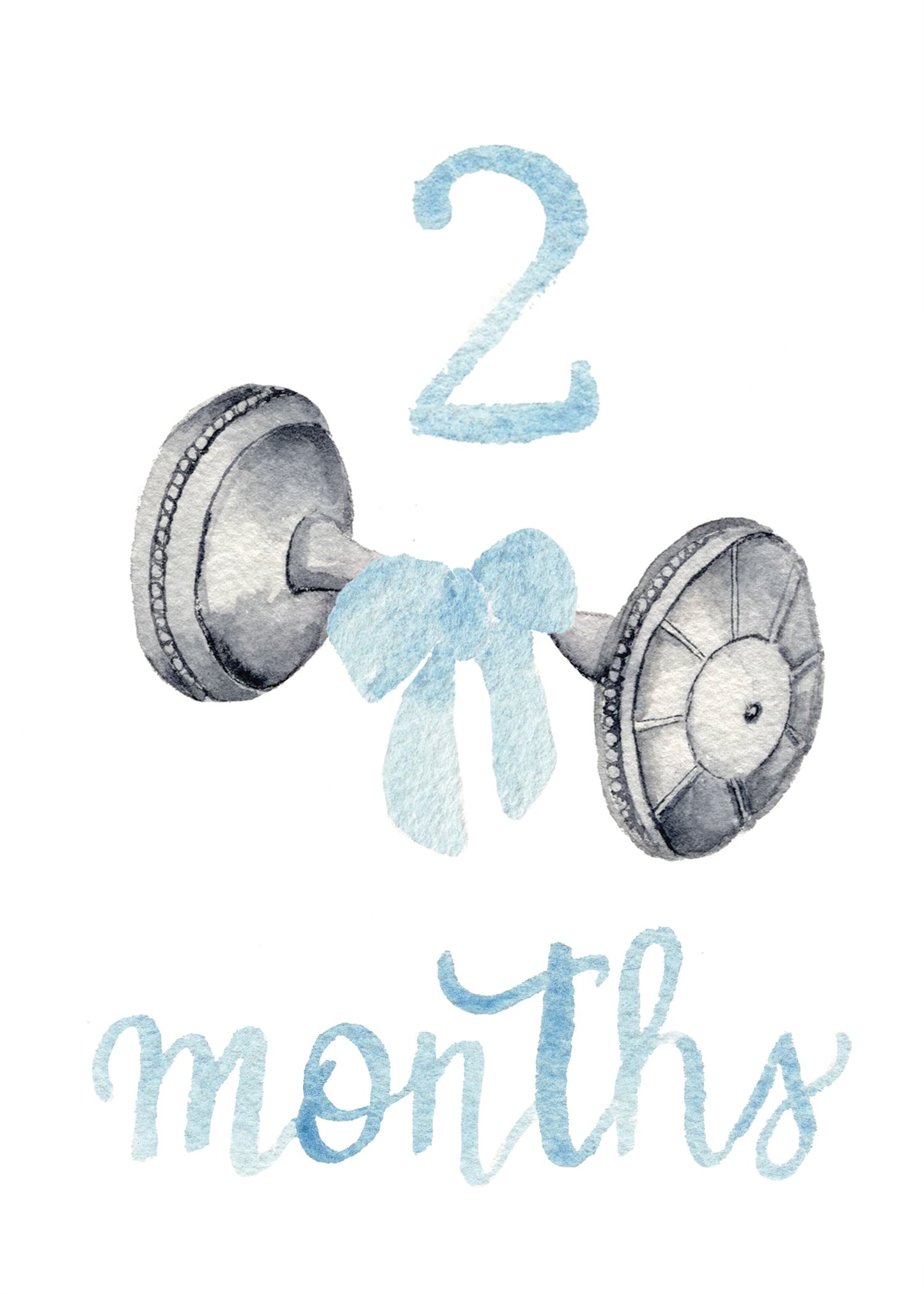 Baby Boy Monthly Milestone Cards